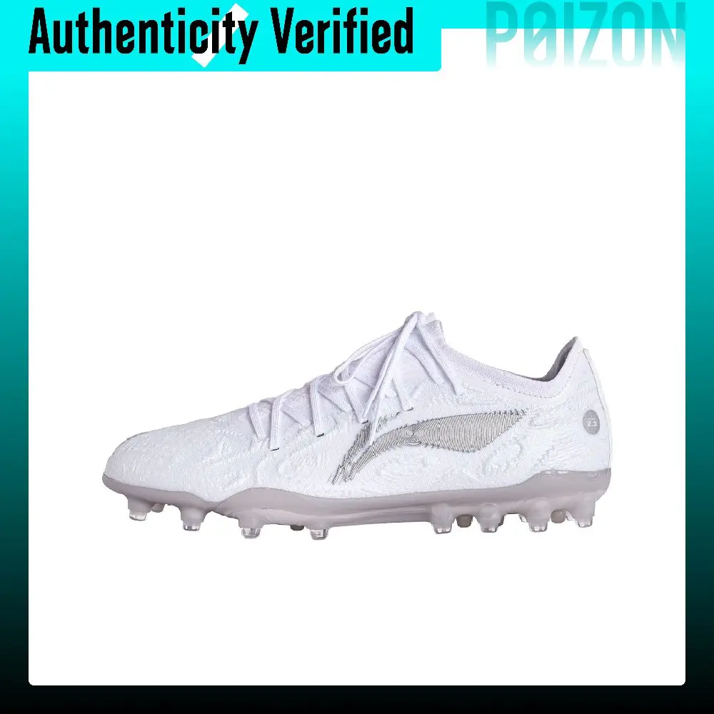 Li Ning Soccer Shoes Unisex Standard White/Silver YSFV037-3