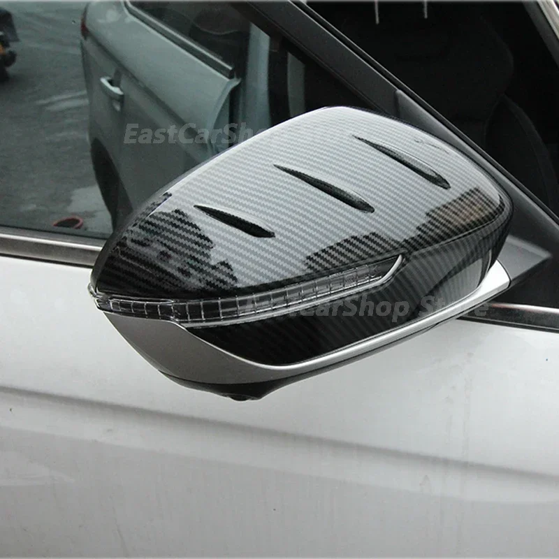 For Geely Azkarra Atlas Pro 2020 2021 2022 Car Rear View Rearview Side Glass Mirror Cover Carbon Fiber Frame Side Mirror Caps