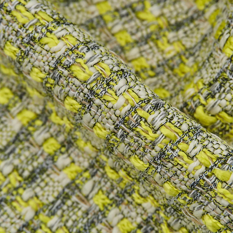 Tweed Fabric By The Meter for Coats Clothing Skirts Vest Bags Sewing Plaid Coarse Textile Fashion Winter Thickened Winter Drape