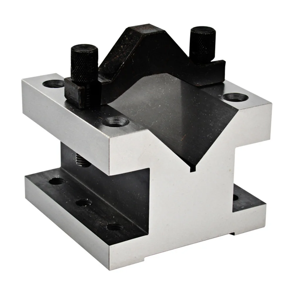 Clamp V-shaped Block Pairs Precision Set Testing Tool V-block 90 ° Hardened Steel Matching Measure Milling Machine