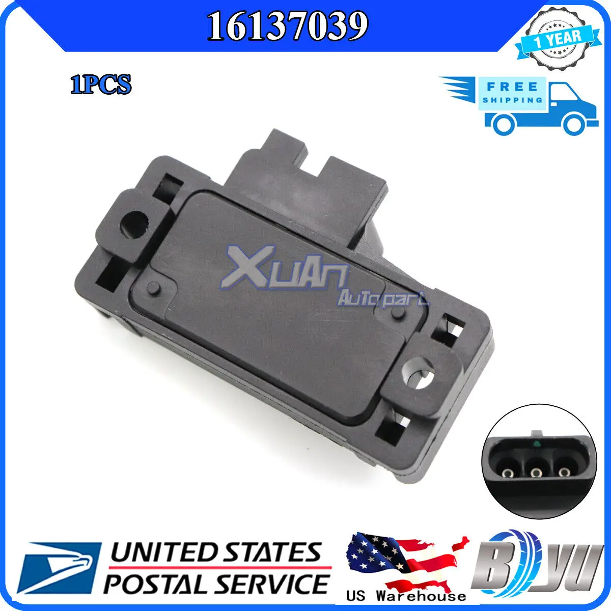 Intake Manifold Pressure MAP Sensor For Isuzu Stylus Trooper Jeep Grand Cherokee CJ7 Comanche 16017460 60811534 16137039