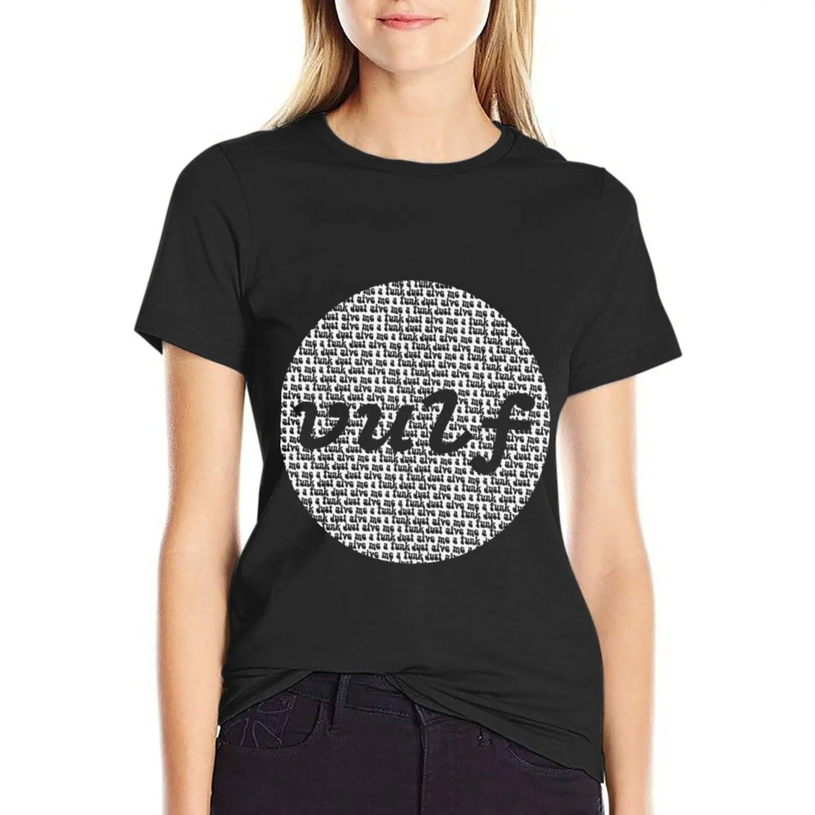 

Vulfpeck Shirt Vulf Circle White Print vulfpeck vulf logo, vulf vulfpeck, 1612, music, funk T-Shirt