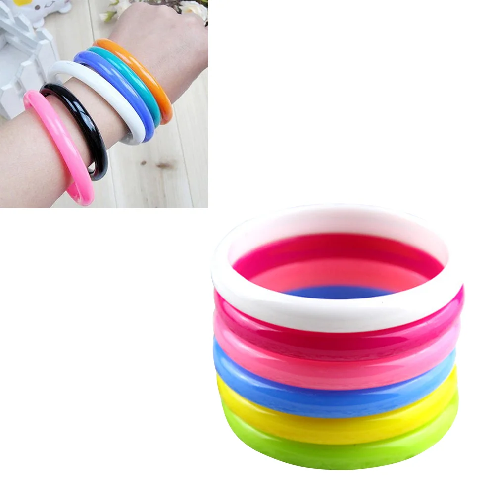 48 STKS Diverse Snoep Kleur Plastic Bangle Armbanden Niet Sieraden Set voor Kinderen Party Favor Mode Leuk Ideaal voor iedereen