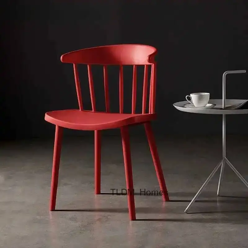 منتصف القرن البلاستيك كراسي تناول الطعام في الهواء الطلق غرفة المعيشة كراسي تناول الطعام أرضية واضحة الألعاب الحد الأدنى Sillas أثاث المنزل QQ