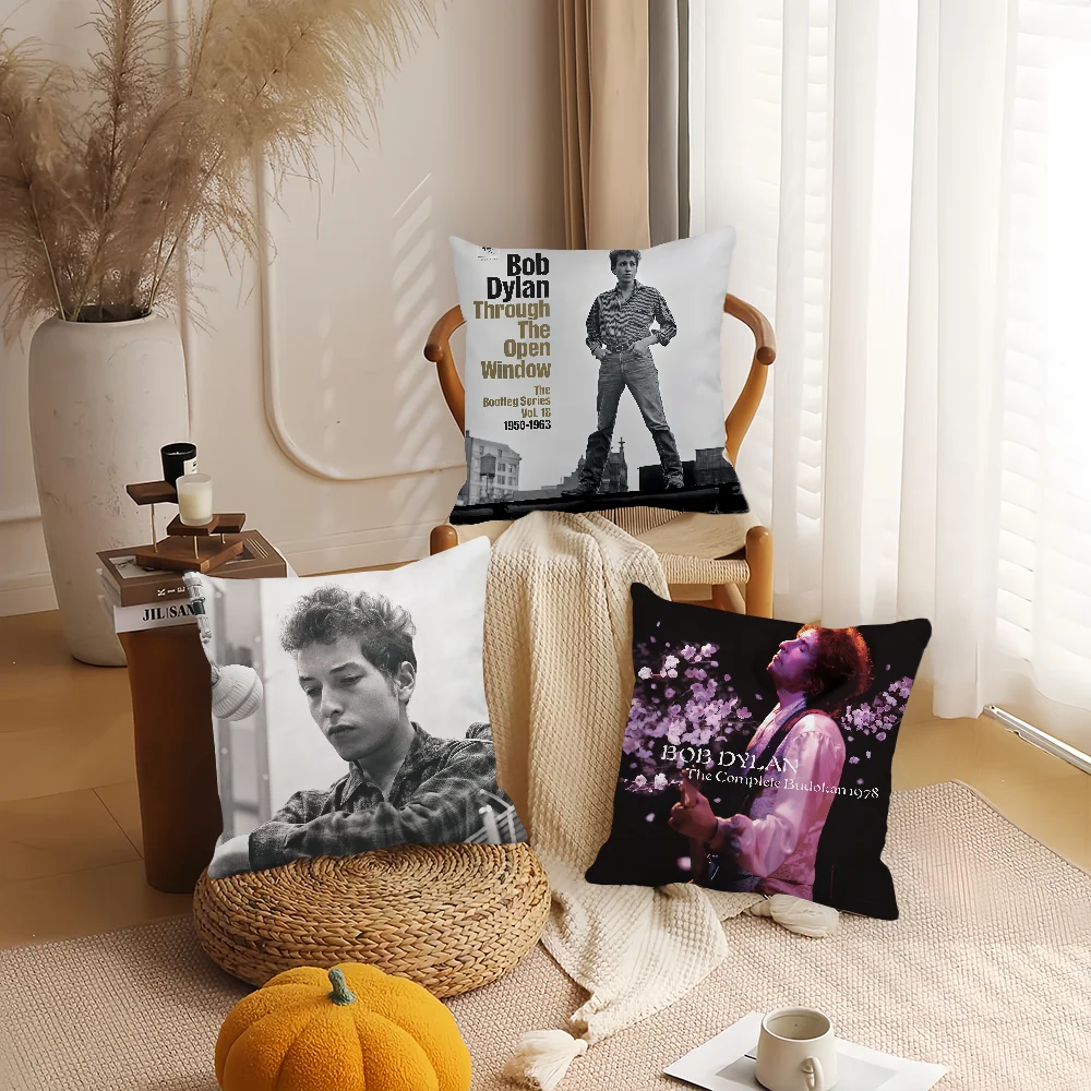 غطاء وسادة للمغني بوب ديلان غطاء وسادة لتزيين المنزل مناسب لغرفة النوم وأريكة مكتب السيارة #3