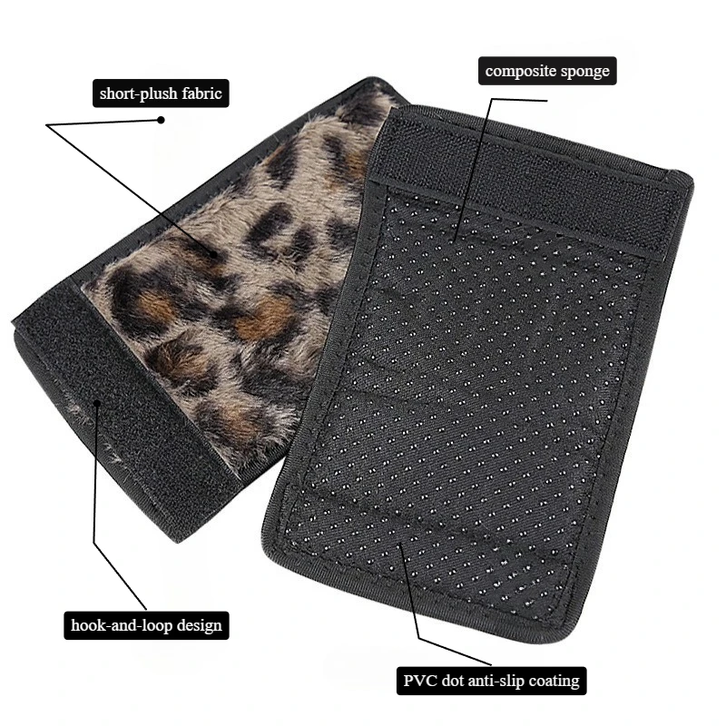 Short‑Plush Walking Stick Forearm Crutch Armrest Cushion Pad Forearm Crutch Covers Soft Shock Absorbing Anti‑Slip Handle Sleeve