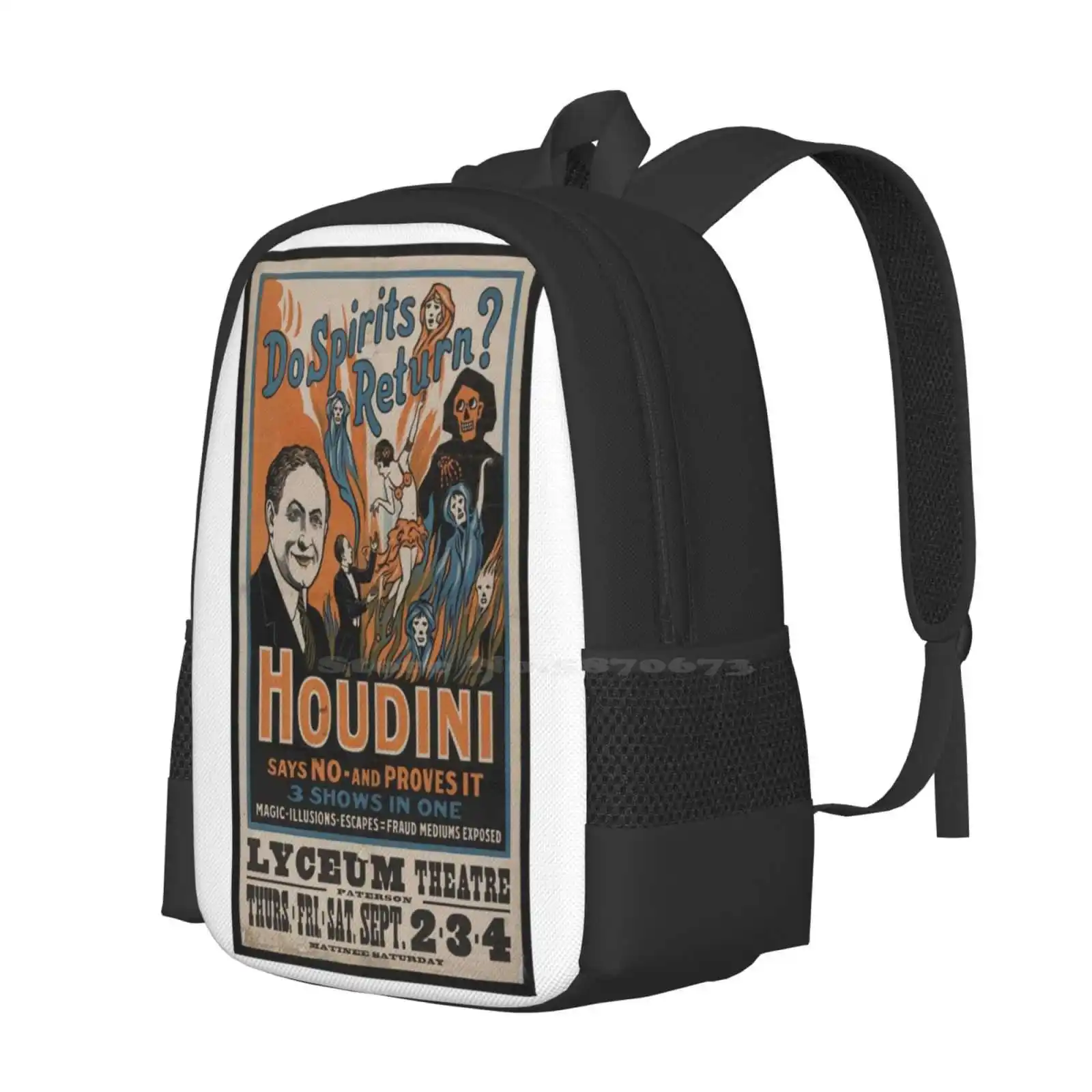 حقيبة مدرسية من Houdini حقيبة ظهر كبيرة ذات سعة كبيرة للكمبيوتر المحمول Houdini أوهام الساحر خيالية سحرية