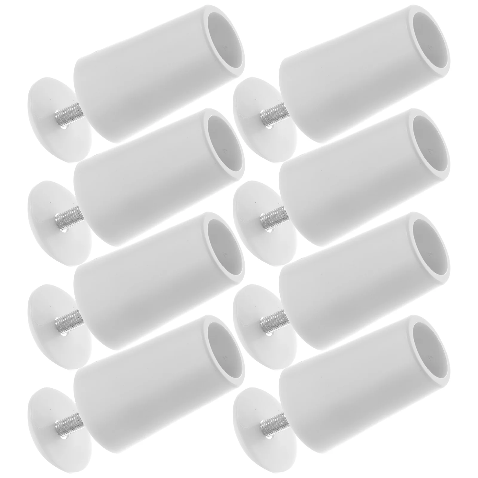 8 Pcs Scroll Wheel Bracket Office Bins Window Blinds Door Aluminum Alloy Stop Curtain Stoppers Bamboo