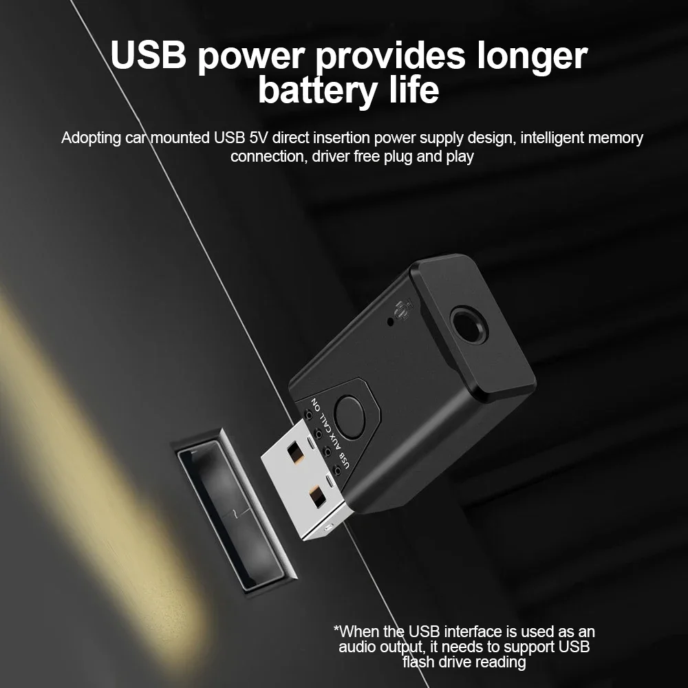 Приемник Bluetooth 5,4, передатчик, адаптер 2 в 1, громкая связь, беспроводной музыкальный автомобильный приемник Aux для автомобильного стереодинамика, разъем 3,5 мм