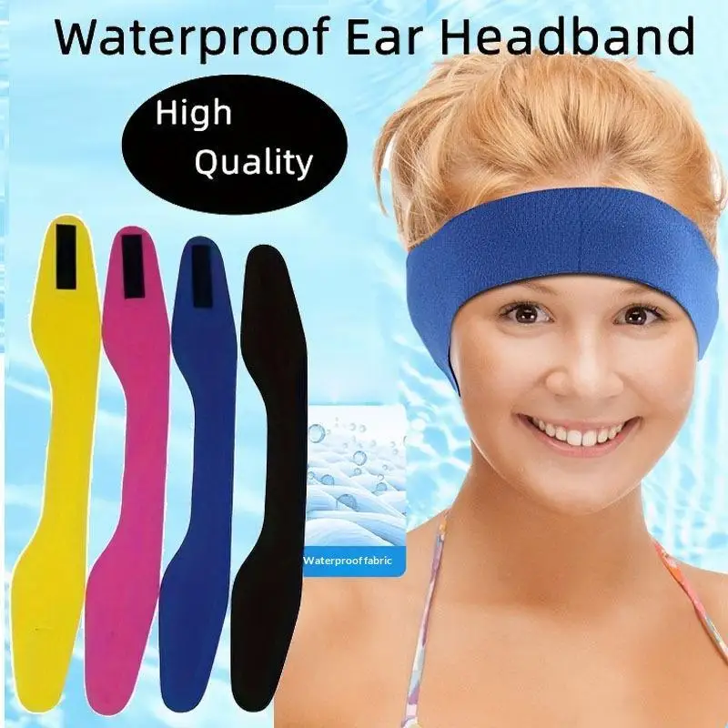 Soft Swim Earmuffs Headband Waterproof Anti Water Diving Material Ear Protector for Kids Adults Swimming Water Activities