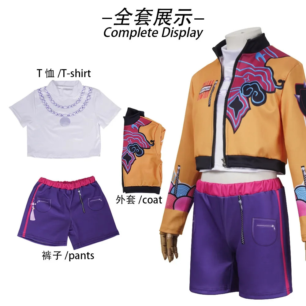 Halloween Huntrix KPop Mira Zoey Rumi Cosplay disfraces conjuntos para niños niñas Cosplay Anime uniforme regalos