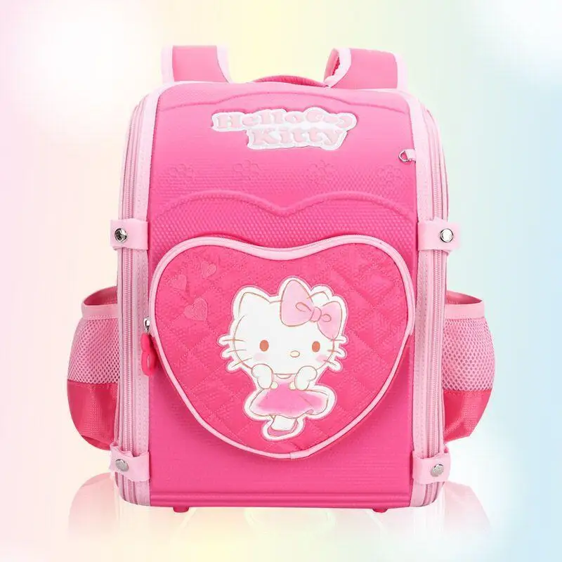 Crianças mochila proteção espinhal à prova dwaterproof água mochila dos desenhos animados olá kittys boa aparência de alta capacidade mochila moda presente