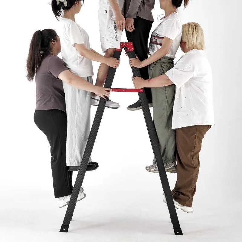 Thickened A Frame Ladder Household Multipurpose Double Sided Folding Engineering Ladder Thick Folding Ladder Home Step Ladder