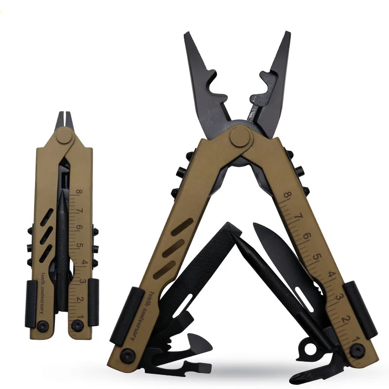 

Portable Folding Multi-Function Combination EDC Pliers All-Steel Large-Sized Pliers Outdoor Self-Defense Camping Equipment