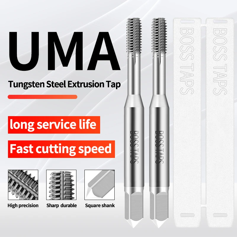 BOSS TAPS Carbide Tungsten Steel JIS Standard Roll Forming Tap M2 M3 M4 M5 M6 M8 M10 Machine Screw Thread Taps For HRC 55° - 62°