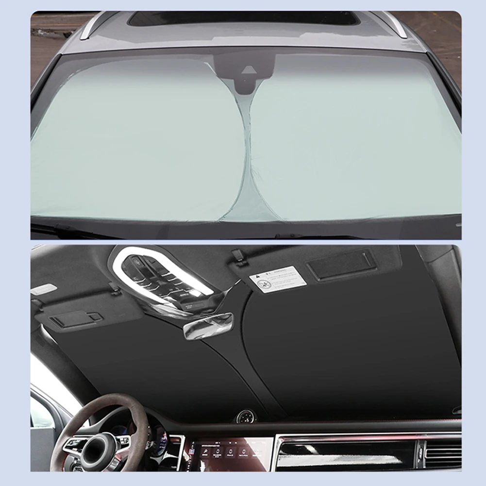 Car Windshield Sun Shade 4 Layers Nano Coating Window Shade Foldable Front Windscreen Sunshade UV Protection for Car SUV Truck