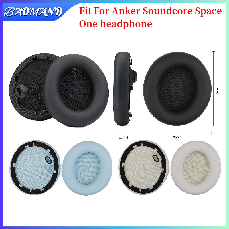 

Replacement Earpads for Anker Soundcore Space One Headset Headphones Leather Sleeve Earphone Earmuff