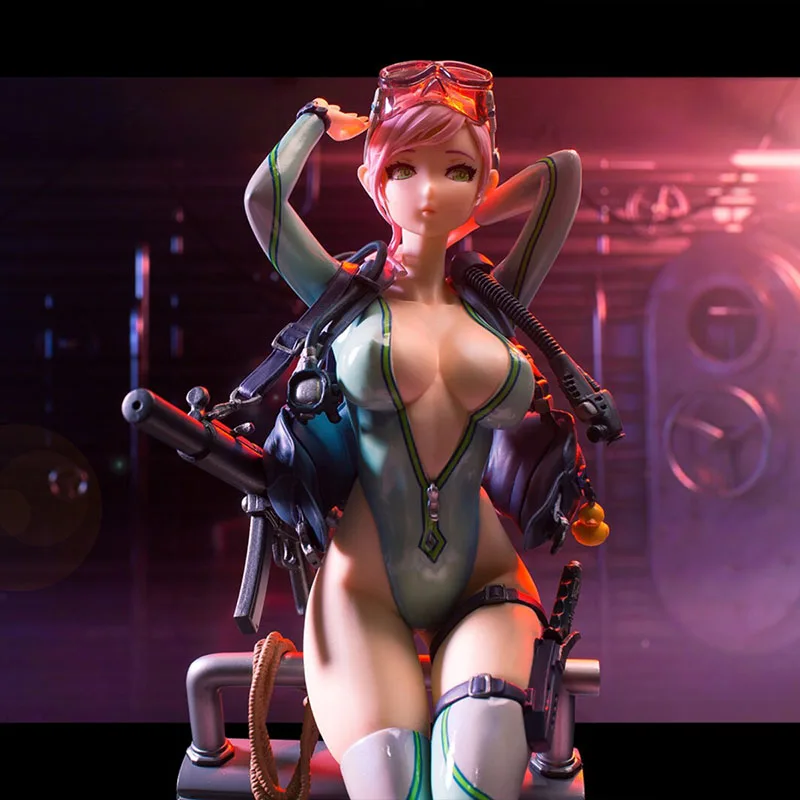 DAMTOYS After-School Arena Third Shot All-rounder Froggirl Aegir 1/7 Complete PVC Action Figure Anime Collectible Model Doll Toy