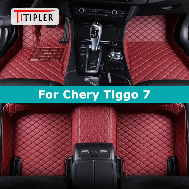 

TITIPLER Custom Car Floor Mats For Chery Tiggo 7 7Pro 7Plus Auto Carpets Foot Coche Accessorie