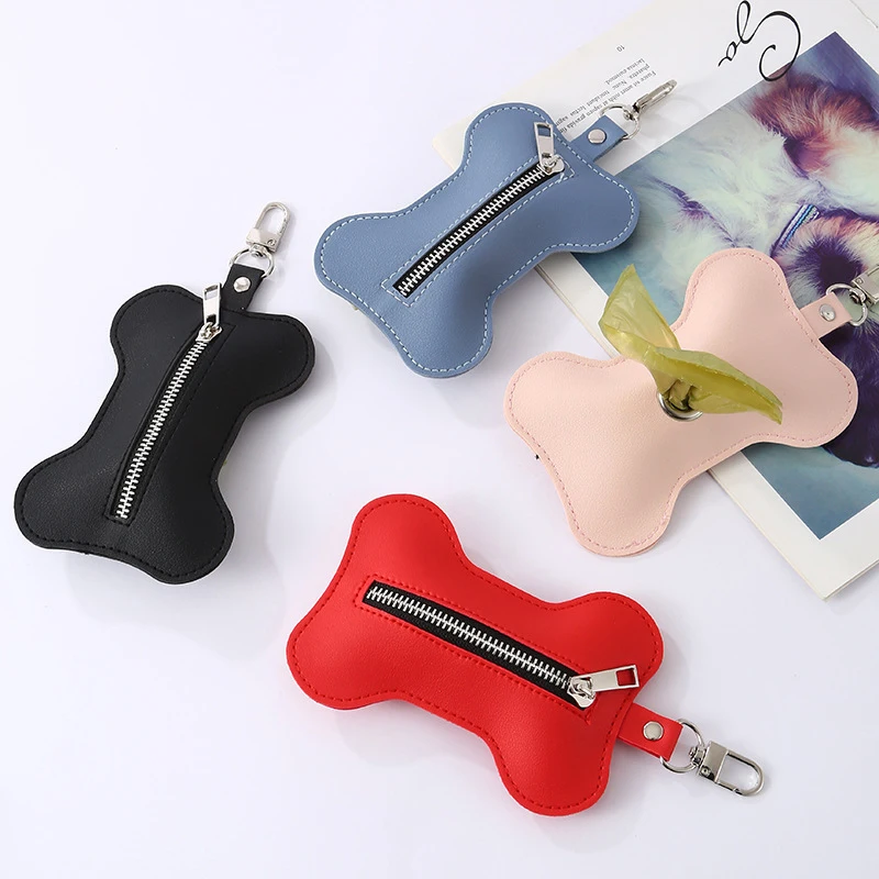 Bone Shaped Enlarged Storage Bag Dog Poop Pickup Bag Dispenser Waste Bag Carrier Dispenser Clean Pick Up Tools Pet Accessories