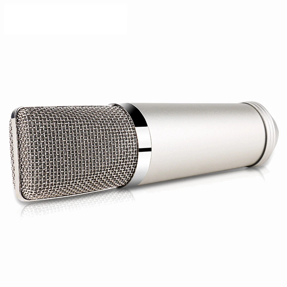 

High Quality Large Diaphragm Handheld Condenser Microphone Cardioid Polar Pattern Wired Durable Metal For Recording