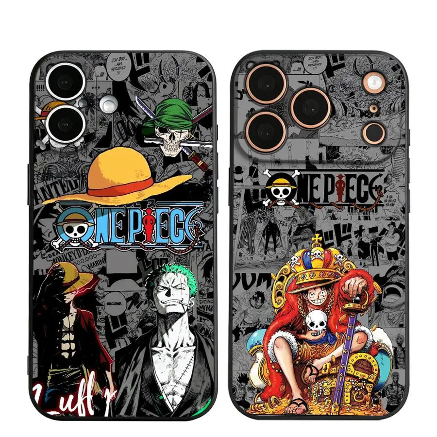 O-One Pieces Anime Phone Cover Case for Apple iPhone 18 Pro Max 16 Air X XS XR 13 Mini 12 11 15 Plus 14 17e 16e 17