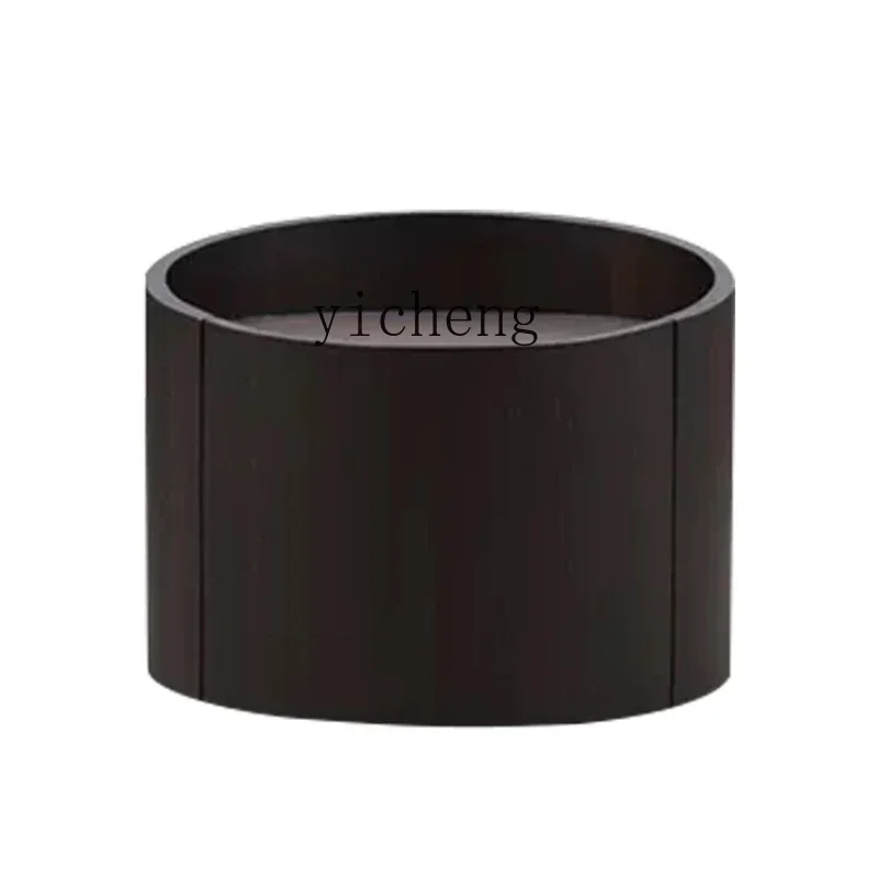 

TQH Italian minimalist solid wood smoked bedside table bedroom small apartment modern storage