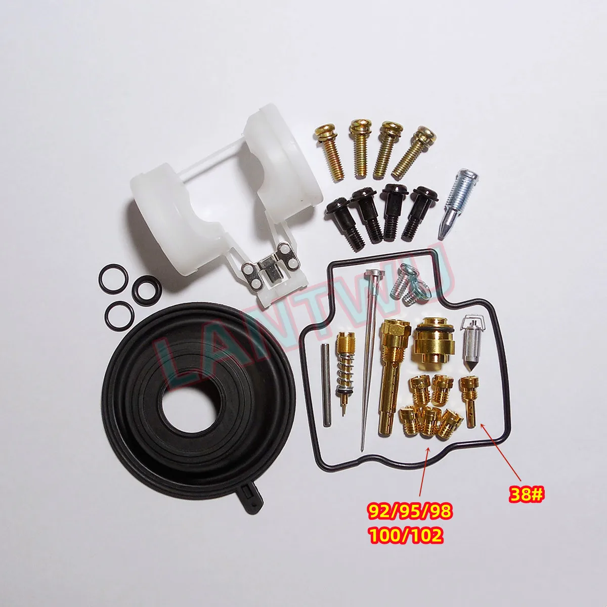 For 91-96 version Kawasaki Balius 250 (ZR250, ZR-2) motorcycle carburetor repair kit with vacuum diaphragm and float