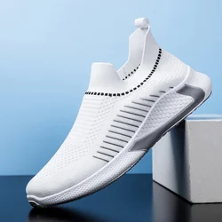 Męskie lekkie buty do biegania oddychające buty do joggingu buty sportowe męskie wsuwane na mokasyny męskie modne codzienne tenisówki Plus Size New