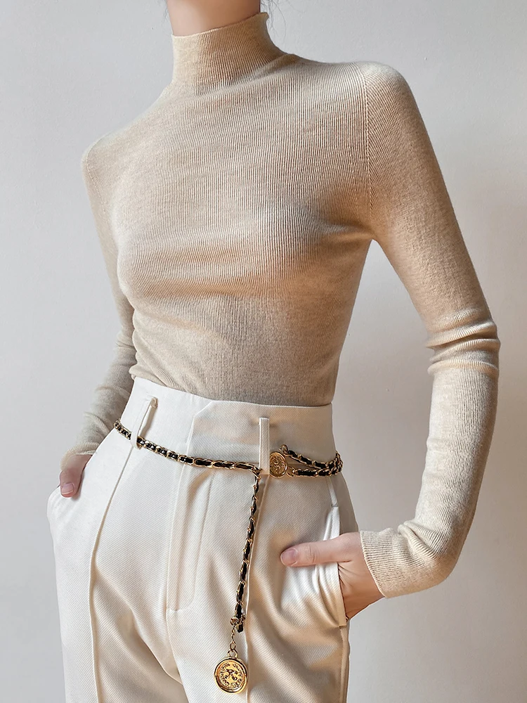 

Теплая женская облегающая трикотажная майка Camere Base irt с высоким воротником и защитой от шариков Sl Island Precision