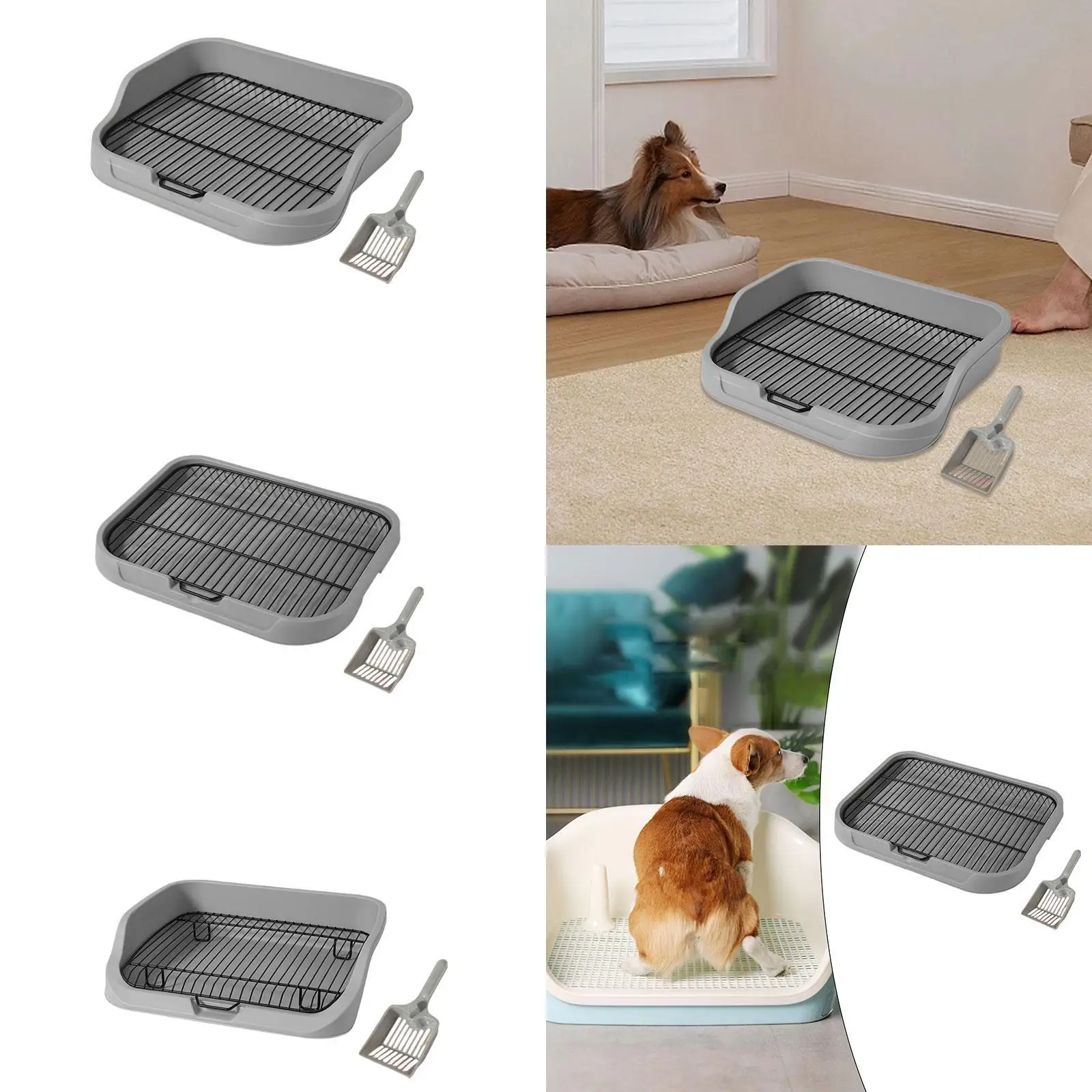 Dog Toilet Pet Toilet Mesh Grids Dog Litter Box Portable Indoor Dog Potty Tray Pet Litter Pan for Pets Cats Pets Supplies