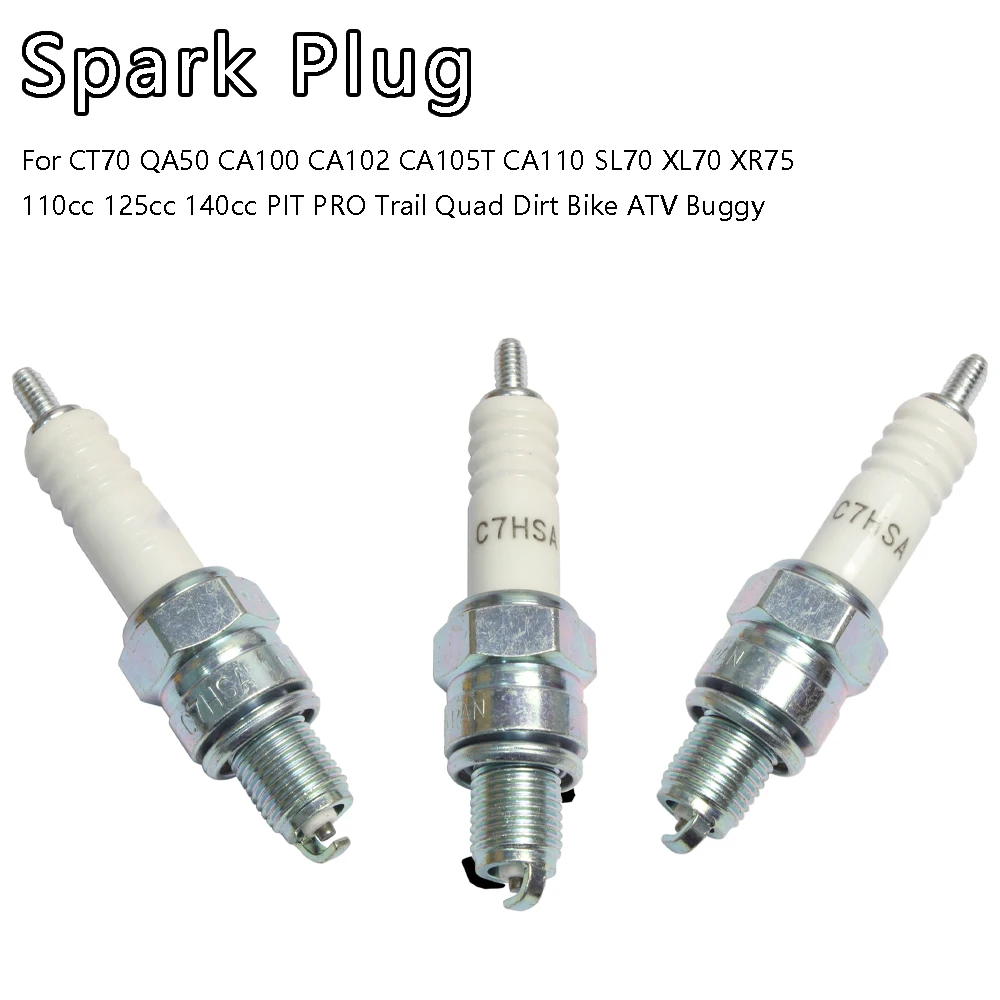 Spark Plug For CT70 QA50 CA100 / 102 / 105T / 110 SL70 XL70 XR75 110cc 125cc 140cc PIT PRO Trail Quad Dirt Bike ATV Buggy