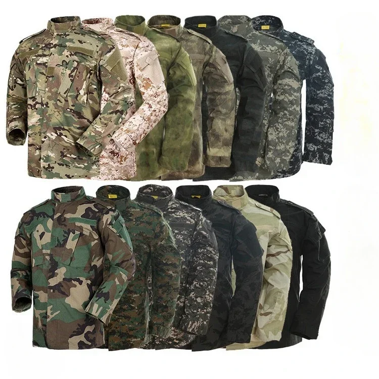 

ACU Tactical Camouflage Training Uniforms Suits CP Shirts+Pants Sets Outdoor Hiking Camping Suits Training Clothing