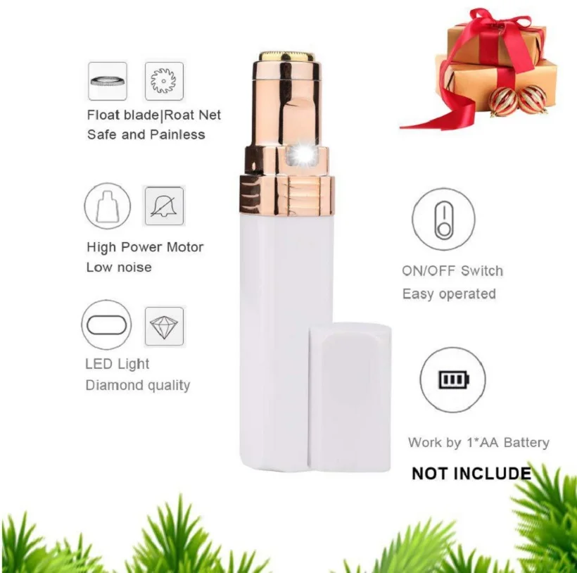 Portable Female Painless Hair Removal Electric Epilator Female Eyebrow Lip and Cheek Shaver Facial Mini Portable Epilator