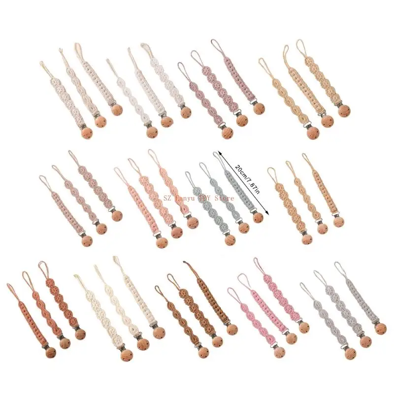 96GC الطفل هوة كليب المنسوجة عضاضة هوة حزام الطفل الدمية كليب للطفل هوة حامل مصاصة سلسلة إمدادات الطفل #6