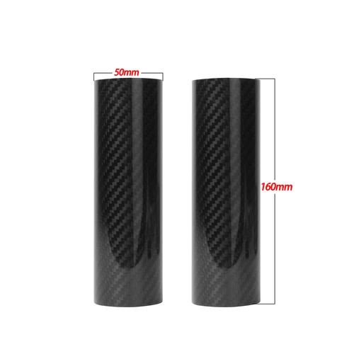 Imagen 2 del producto Protectores de fibra de carbono para horquilla delantera de motocicleta, 160-260mm, para KTM, Honda, Yamaha, Kawasaki, Suzuki CRF CR, YZF, EXC, SXF, XC, XCF, XCW