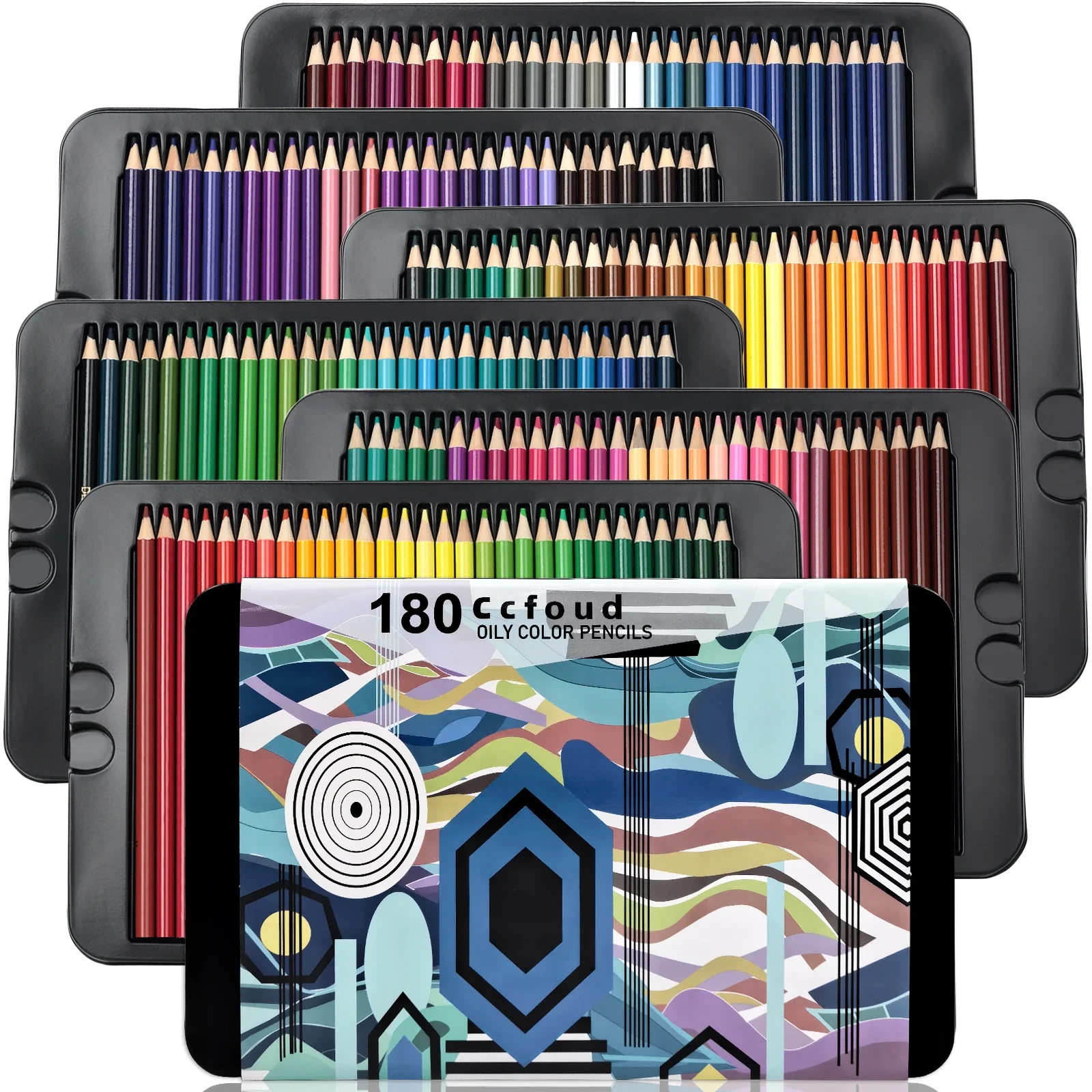 Pro Artist-Grade Colored Pencils Set - 48/72/120/160/180/240/300/520 Vibrant, Soft Core for Sketching & Shading,Pre-Sharpened