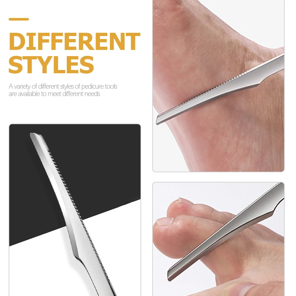 

3pcs Stainless Steel Scraper Dead Skin Knives Multi-Functional Pedicure Tool Caring Supplies Callus Remover Pedicure Tools