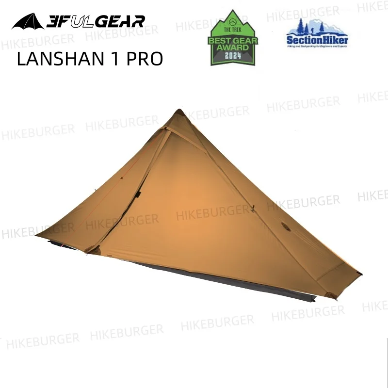 

3F UL GEAR Lanshan 1 Pro Tent Outdoor Ultralight Camping Tent 690g/1.52lb 1 Person Tent T-zip Doors Waterproof Hiking Climbing