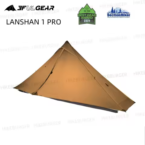 3F UL GEAR Lanshan 1Pro 2026 Tent Outdoor Ultralight Camping Tent 690g/1.52lb Silpoly Tent T-zip Door Waterproof Hiking Climbing