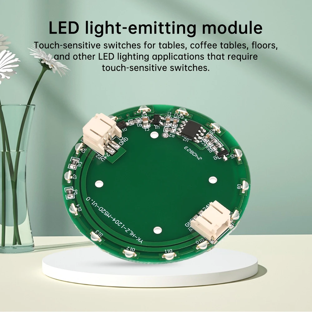 Sensor de mesa de río, Interruptor táctil, módulo emisor de luz LED, Sensor de mesa táctil de río inteligente DIY para emisor de luz, estrella de mesa de río