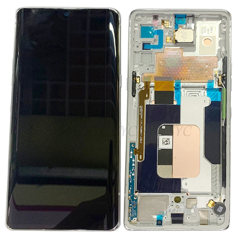 Complete LCD with Middle Frame Display For LG Velvet G900N G910E Touch Screen Digitizer Assembly Replacement Parts