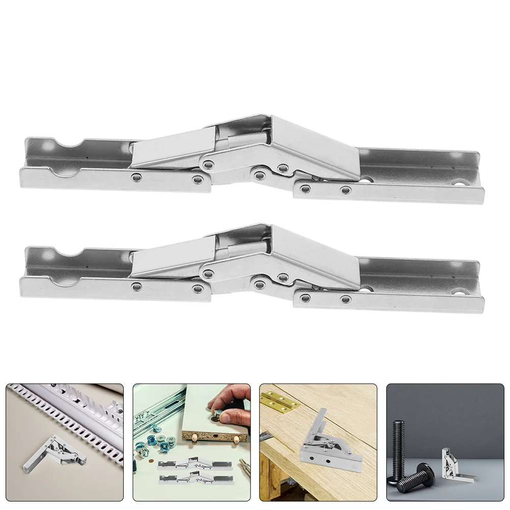 

2pcs Short Arm Door 90 Degree Hidden Cabinet Hinges For Kitchen Furniture Folding Hinges Heavy Duty For Shelves Wooden Boxes