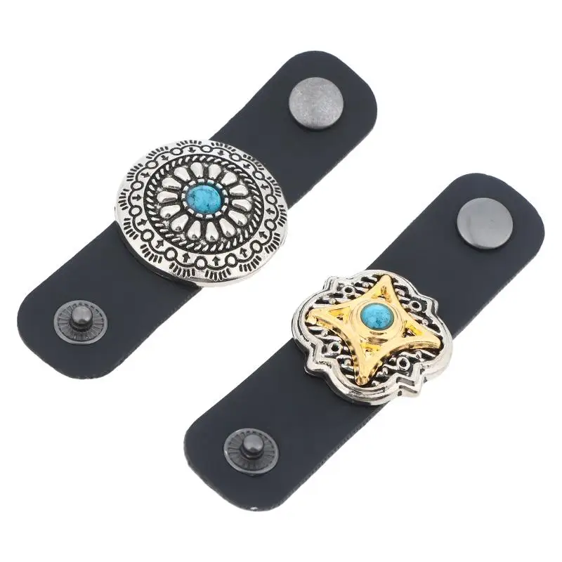 Ethnic Vintage Neckwear Buckle Clips Retro Exquisite Silk Scarf Ring Delicate Clothing Accessory for Women Daily Commute