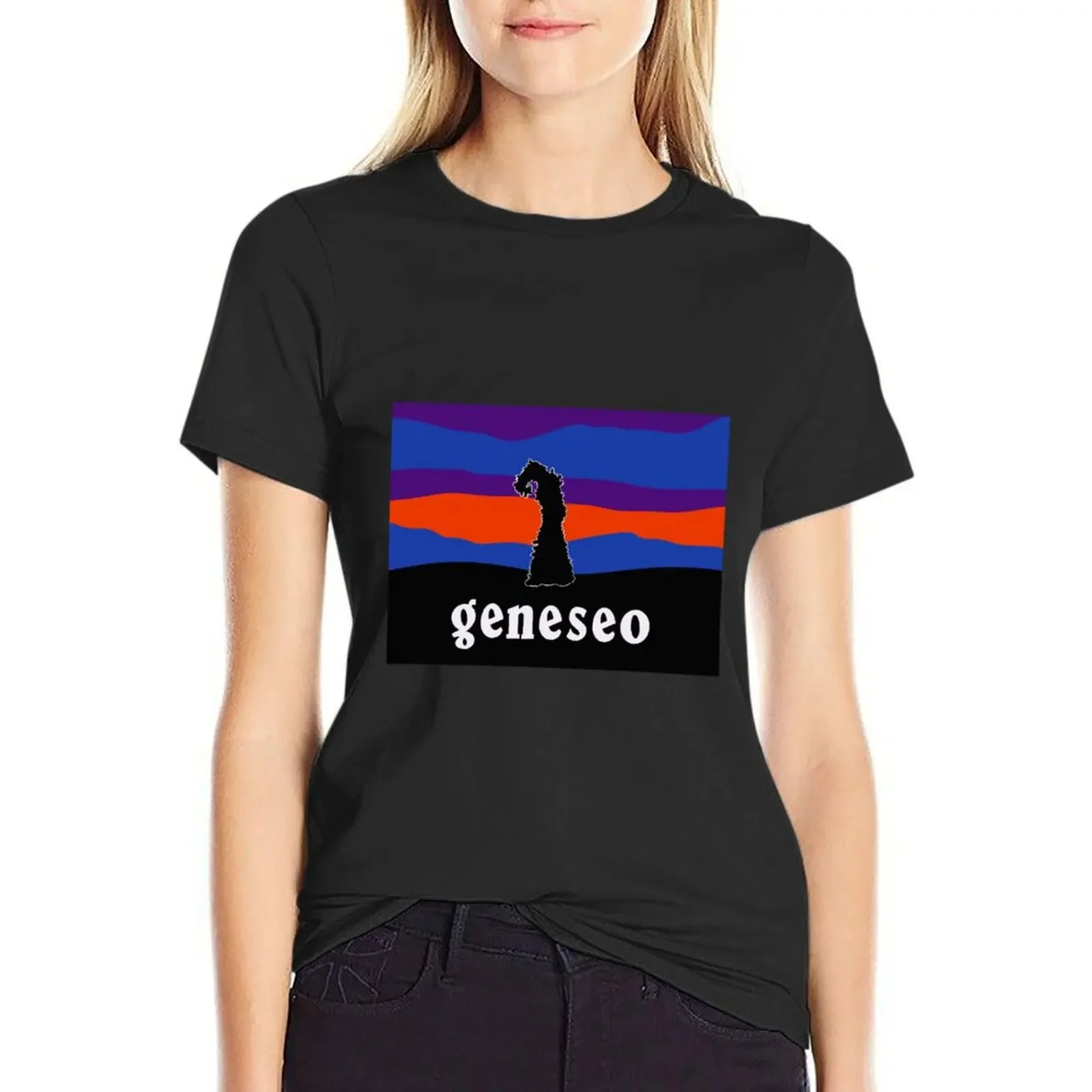 

Geneseo Spruce Tree T-Shirt funny summer clothes anime clothes Summer Women's clothing