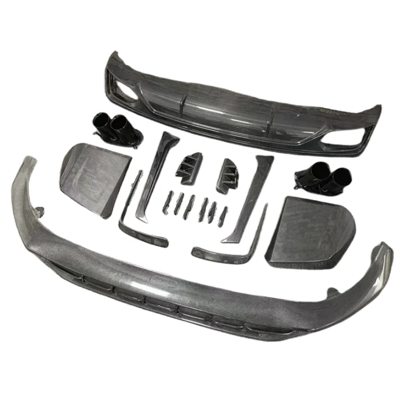 

Carbon Fiber Front Bumper Edge Side Skirt Rear Diffuser Rear Spoiler air Vent Blade for Audi Q8 ABT Style Body Kit