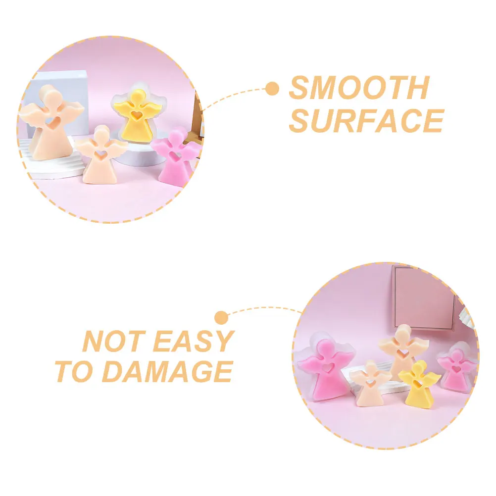 

2 Pcs Aromatherapy Decorative Ornaments Craft Silicone Mold Unique Cute Molds Silica Gel Handcrafting DIY Candles Body for