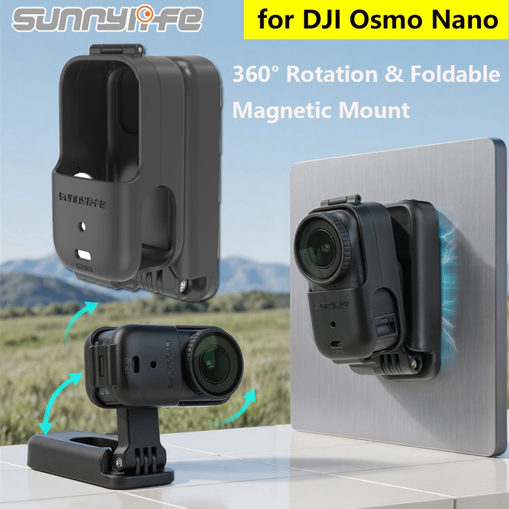 

Sunnylife Magnetic Base Stand Angle Adjustable Foldable Portable Desktop Bracket Mount For DJI Osmo Nano Camera Accessories