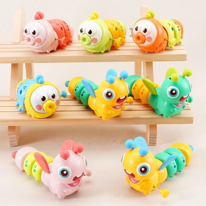 

4pcs New Cartoon Cute Bees Caterpillars Wind-up Toy Funny Wobbling Kids Toya Fidget Collectible Toddler Kids Toys Collect Gift