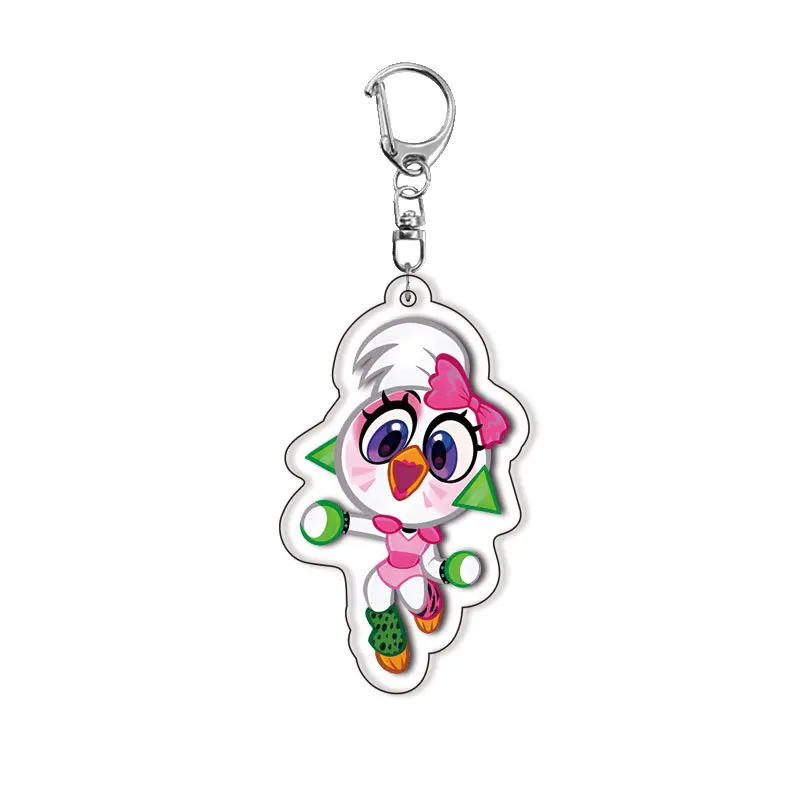 Mode Anime Game Karakters Acryl Sleutelhanger Clown Zon Tijger Konijn Creatief Patroon Cartoon Rugzak Charme Ornament Geschenken Speelgoed